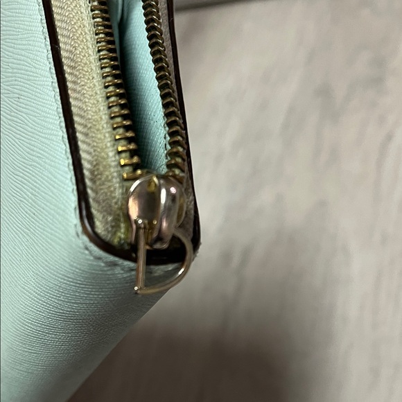 kate spade Colorblock Zip Wallet in Mint, Pink & Navy - Picture 6 of 10